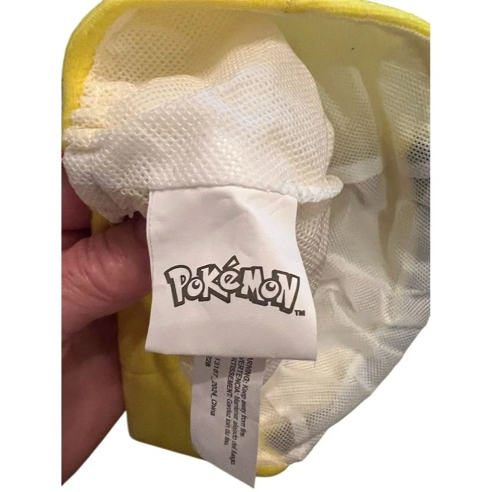 Pokémon Pikachu Youth Baseball Cap with 3D Ears Yellow Kid Hat cosplay Halloween